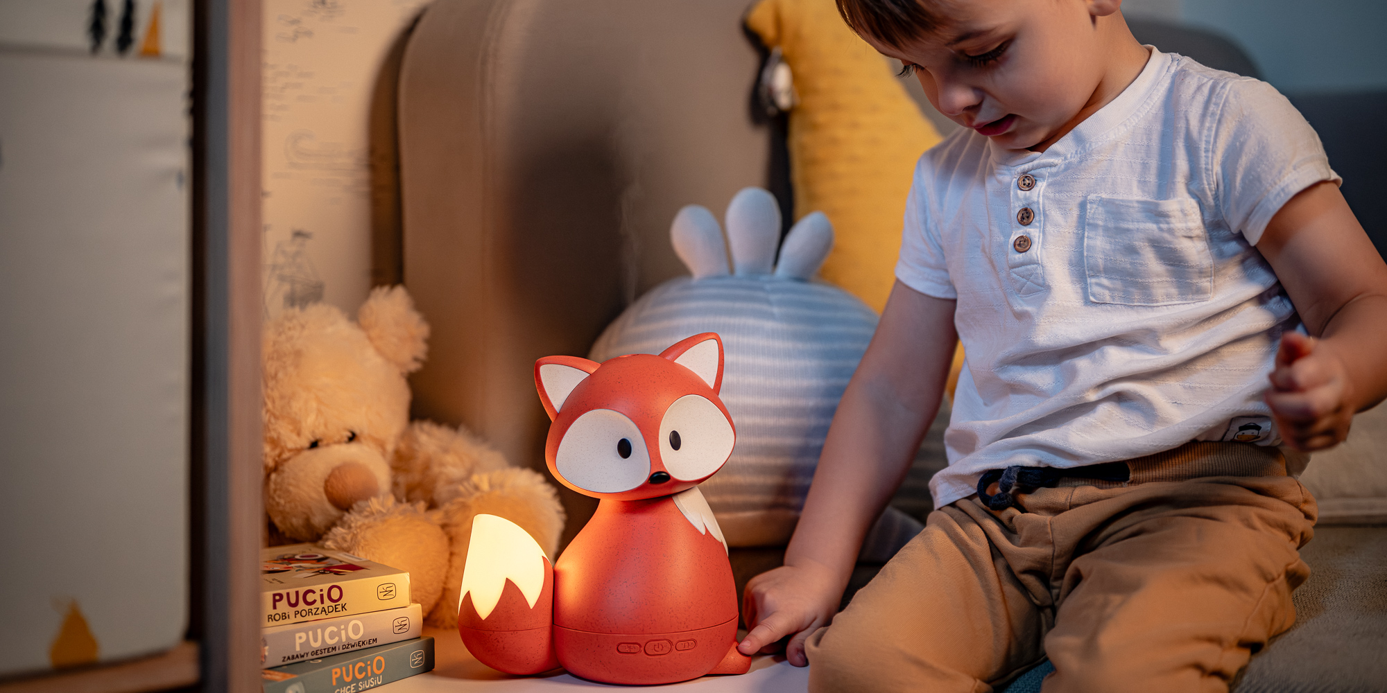 width=100% Dyfuzor zapachowy dla dzieci Humanas Dream Fox - rudy